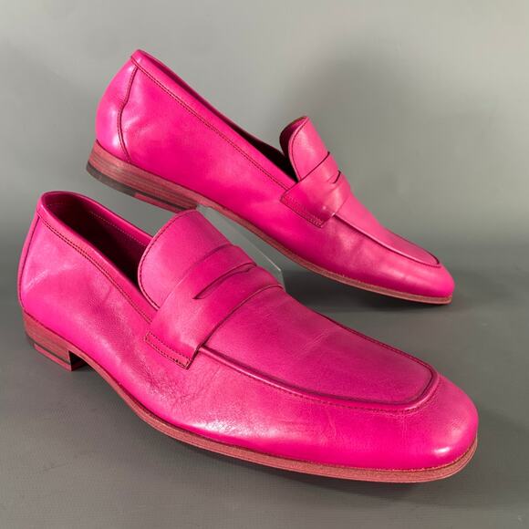 PS by PAUL SMITH Size 7 Pink Leather Slip On Loafers main image 7